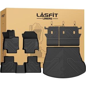 imageLASFIT Floor MatsampTrunk MatampBackrest Mat for Rivian R1S 2024 2023 2022 TPE All Weather Floor Mats Custom Fit Floor LinerampCargo Mat for R1S 20222024 Full Set Car Mats and Cargo Liner920222026Lexus NX 350FloorCargoBackrest Mat