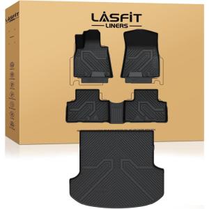 imageLASFIT Floor MatsampTrunk MatampBackrest Mat for Rivian R1S 2024 2023 2022 TPE All Weather Floor Mats Custom Fit Floor LinerampCargo Mat for R1S 20222024 Full Set Car Mats and Cargo Liner420212024For Genesis GV80Floor  Cargo