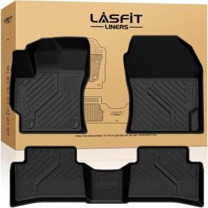imageLASFIT Floor MatsampTrunk MatampBackrest Mat for Rivian R1S 2024 2023 2022 TPE All Weather Floor Mats Custom Fit Floor LinerampCargo Mat for R1S 20222024 Full Set Car Mats and Cargo Liner820192026For Toyota Corolla HacthbackFloor Mat