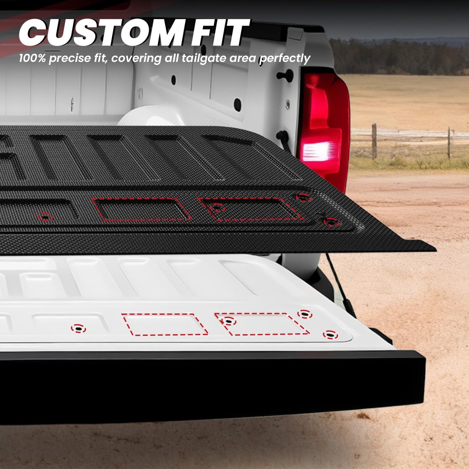 imageLASFIT Truck Tailgate Mat 20152022 for Chevrolet Chevy Colorado amp GMC Canyon All Weather TPE Tailgate Protector Liner for Chevy ColoradoGMC Canyon Tailgate Accessories Not Fit Dropin Liners2 ColoradoCanyon20152022Tailgate Mat