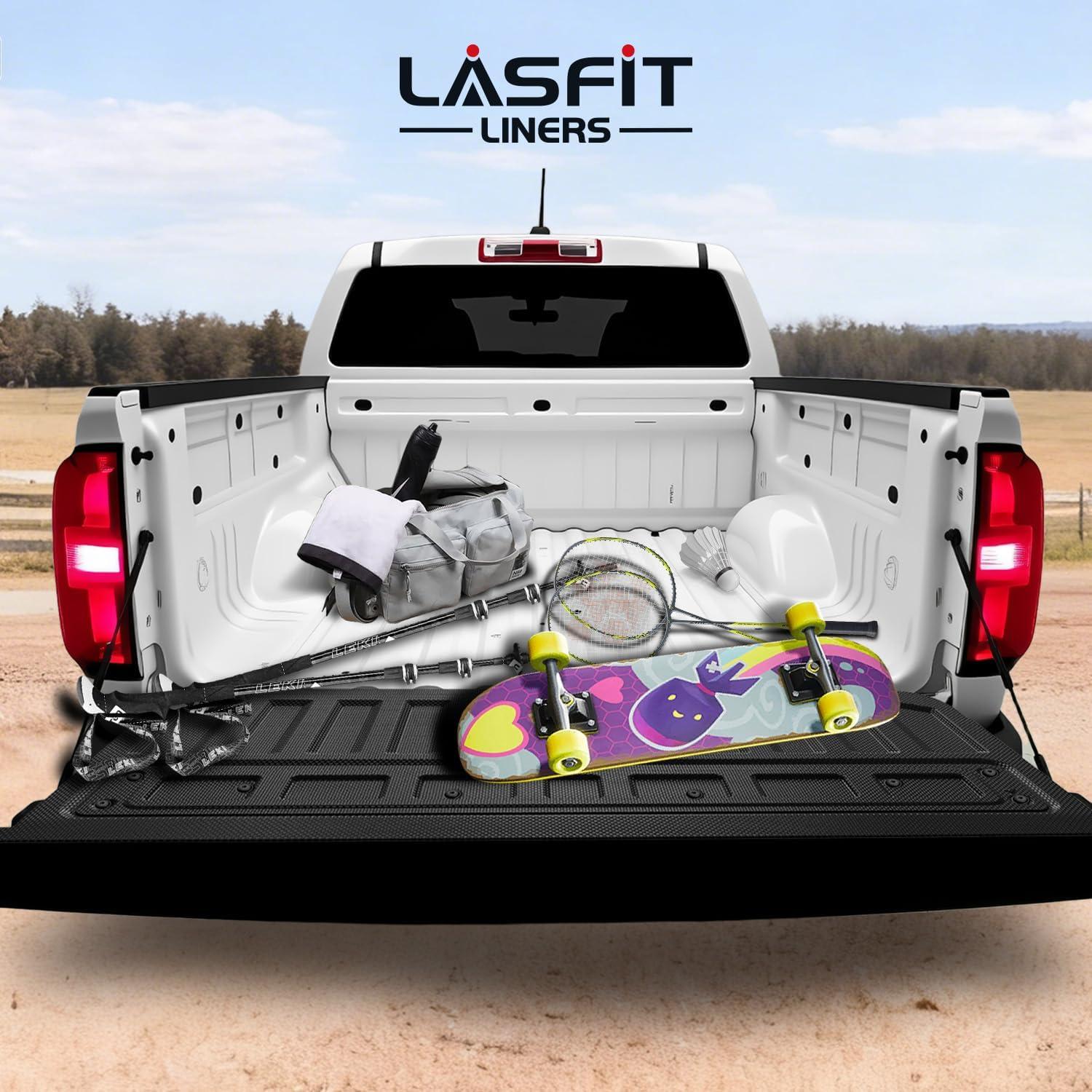 imageLASFIT Truck Tailgate Mat 20152022 for Chevrolet Chevy Colorado amp GMC Canyon All Weather TPE Tailgate Protector Liner for Chevy ColoradoGMC Canyon Tailgate Accessories Not Fit Dropin Liners2 ColoradoCanyon20152022Tailgate Mat