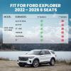 imageLASFIT Cargo Mat for Ford Mustang 20152023 with or Without Subwoofer Trunk Liner Custom Fit All Weather Protector TPE OnePiece Design Easy Installation Trunk Mat 1pc Black3 Explorer 6Seat 2226  3Rows