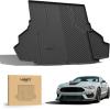 imageLASFIT Cargo Mat for Ford Mustang 20152023 with or Without Subwoofer Trunk Liner Custom Fit All Weather Protector TPE OnePiece Design Easy Installation Trunk Mat 1pc Black9 Mustang 1523  Cargo Mat