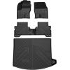 imageLASFIT Cargo Mat for Ford Mustang 20152023 with or Without Subwoofer Trunk Liner Custom Fit All Weather Protector TPE OnePiece Design Easy Installation Trunk Mat 1pc Black5 Escape 1319  Combo Set in Lower Position