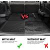 imageLASFIT Cargo Mat with Backrest Mat for Honda HRV 20232026 amp for Acura ADX 20252026 All Weather TPE Custom Fit Trunk Mat Cargo Liner with Seatback Mat Accessories Black4For Honda Pilot  20162025  Trunk Mat