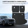 imageLASFIT Cargo Mat with Backrest Mat for Honda HRV 20232026 amp for Acura ADX 20252026 All Weather TPE Custom Fit Trunk Mat Cargo Liner with Seatback Mat Accessories Black6 For Honda HRV  20232026  Trunk Mat