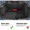 imageLASFIT Cargo Mat with Backrest Mat for Honda HRV 20232026 amp for Acura ADX 20252026 All Weather TPE Custom Fit Trunk Mat Cargo Liner with Seatback Mat Accessories Black1For Honda Civic Hatchback  20222026  Trunk Mat