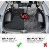 imageLASFIT Cargo Mat with Backrest Mat for Honda HRV 20232026 amp for Acura ADX 20252026 All Weather TPE Custom Fit Trunk Mat Cargo Liner with Seatback Mat Accessories Black6 For Honda HRV  20232026  Trunk Mat