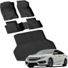 imageLASFIT Cargo Mat with Backrest Mat for Honda HRV 20232026 amp for Acura ADX 20252026 All Weather TPE Custom Fit Trunk Mat Cargo Liner with Seatback Mat Accessories Black1For Honda Civic  20162021  Full Set