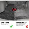 imageLASFIT Cargo Mat with Backrest Mat for Honda HRV 20232026 amp for Acura ADX 20252026 All Weather TPE Custom Fit Trunk Mat Cargo Liner with Seatback Mat Accessories Black2For Honda CRV  20122016  Full Set