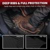 imageLASFIT Floor Mats 20192026 for Chevy SilveradoGMC Sierra 1500 20202026 2500HD 3500HD Only Double CabBench Seat Only Fit with Rear UnderSeat Storage But Not Fit 2nd Row Plastic StorageBlack
