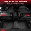 imageLASFIT Floor Mats 20192026 for Chevy SilveradoGMC Sierra 1500 20202026 2500HD 3500HD Only Double CabBench Seat Only Fit with Rear UnderSeat Storage But Not Fit 2nd Row Plastic StorageFit for Chevy Malibu 20162025