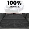 imageLASFIT Floor Mats 20192026 for Chevy SilveradoGMC Sierra 1500 20202026 2500HD 3500HD Only Double CabBench Seat Only Fit with Rear UnderSeat Storage But Not Fit 2nd Row Plastic StorageFit for Traverse 20092017Enclave 20082017