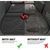 imageLASFIT Floor Mats 20192026 for Chevy SilveradoGMC Sierra 1500 20202026 2500HD 3500HD Only Double CabBench Seat Only Fit with Rear UnderSeat Storage But Not Fit 2nd Row Plastic StorageFit for Traverse 20092017Enclave 20082017