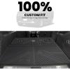 imageLASFIT Floor Mats 20192026 for Chevy SilveradoGMC Sierra 1500 20202026 2500HD 3500HD Only Double CabBench Seat Only Fit with Rear UnderSeat Storage But Not Fit 2nd Row Plastic StorageFit for SuburbanEscalade ESVYukon XL 20212026