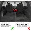 imageLASFIT Floor Mats 20192026 for Chevy SilveradoGMC Sierra 1500 20202026 2500HD 3500HD Only Double CabBench Seat Only Fit with Rear UnderSeat Storage But Not Fit 2nd Row Plastic StorageFit for Chevy Traverse 20182023