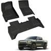 imageLASFIT Floor Mats amp Cargo Liner with Backrest Mat for GMC Acadia 20172023 Only Fit 7 Seats All Weather TPE Custom Fit Floor Mats for Cars 3 Rows Floor Liners Car Mats Full Set Black20222024  For Rivian R1T  1st  2nd Row