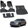 imageLASFIT Floor Mats amp Cargo Liner with Backrest Mat for GMC Acadia 20172023 Only Fit 7 Seats All Weather TPE Custom Fit Floor Mats for Cars 3 Rows Floor Liners Car Mats Full Set Black20202026  For Lincoln Aviator  Full Set