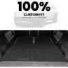 imageLASFIT Floor Mats amp Cargo Liner with Backrest Mat for GMC Acadia 20172023 Only Fit 7 Seats All Weather TPE Custom Fit Floor Mats for Cars 3 Rows Floor Liners Car Mats Full Set Black20222025  Rivian R1S  BackrestCargo Mats