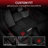 imageLASFIT Floor Mats amp Cargo Liner with Backrest Mat for GMC Acadia 20172023 Only Fit 7 Seats All Weather TPE Custom Fit Floor Mats for Cars 3 Rows Floor Liners Car Mats Full Set Black20172020  For Lincoln Continental  1st  2nd Row