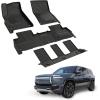 imageLASFIT Floor Mats amp Cargo Liner with Backrest Mat for GMC Acadia 20172023 Only Fit 7 Seats All Weather TPE Custom Fit Floor Mats for Cars 3 Rows Floor Liners Car Mats Full Set Black20222024  For Rivian R1S  1st  2nd  3rd Row