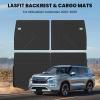 imageLASFIT Floor Mats amp Cargo Liner with Backrest Mat for GMC Acadia 20172023 Only Fit 7 Seats All Weather TPE Custom Fit Floor Mats for Cars 3 Rows Floor Liners Car Mats Full Set Black20222025  For Mitsubishi Outlander  Cargo Mats  Backrest