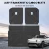 imageLASFIT Floor Mats amp Cargo Liner with Backrest Mat for GMC Acadia 20172023 Only Fit 7 Seats All Weather TPE Custom Fit Floor Mats for Cars 3 Rows Floor Liners Car Mats Full Set Black20222025  Rivian R1S  BackrestCargo Mats