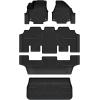 imageLASFIT Floor Mats amp Cargo Liner with Backrest Mat for GMC Acadia 20172023 Only Fit 7 Seats All Weather TPE Custom Fit Floor Mats for Cars 3 Rows Floor Liners Car Mats Full Set Black20172026  For Chrysler Pacifica  Full Set