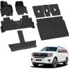 imageLASFIT Floor Mats for 2025 2026 Ford Expedition 7 Seats Standard Not Fit 8 Seats and Not Fit MaxAll Weather Protection TPE Easy Clean Floor Liners3Row4PCS Black7 Expedition Max 8Seat 2526  CargoSeatback