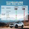 imageLASFIT Floor Mats for 2025 2026 Ford Expedition 7 Seats Standard Not Fit 8 Seats and Not Fit MaxAll Weather Protection TPE Easy Clean Floor Liners3Row4PCS Black3 Explorer 7Seat 2026  Combo Set