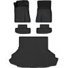 imageLASFIT Floor Mats for 2025 2026 Ford Expedition 7 Seats Standard Not Fit 8 Seats and Not Fit MaxAll Weather Protection TPE Easy Clean Floor Liners3Row4PCS Black9 Mustang 2426  Combo Set