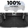 imageLASFIT Floor Mats for 2025 2026 Ford Expedition 7 Seats Standard Not Fit 8 Seats and Not Fit MaxAll Weather Protection TPE Easy Clean Floor Liners3Row4PCS Black3 Explorer 67 Seats 1119  CargoSeatback