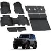imageLASFIT Floor Mats for 2025 2026 Ford Expedition 7 Seats Standard Not Fit 8 Seats and Not Fit MaxAll Weather Protection TPE Easy Clean Floor Liners3Row4PCS Black4 Bronco 4door 2125  Combo Set Carpet Floor