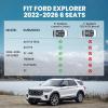 imageLASFIT Floor Mats for 2025 2026 Ford Expedition 7 Seats Standard Not Fit 8 Seats and Not Fit MaxAll Weather Protection TPE Easy Clean Floor Liners3Row4PCS Black3 Explorer 6Seat 2226  Combo Set