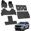 imageLASFIT Floor Mats for 2025 2026 Ford Expedition 7 Seats Standard Not Fit 8 Seats and Not Fit MaxAll Weather Protection TPE Easy Clean Floor Liners3Row4PCS Black7 Expedition Standard 7Seat 2526  Combo Set