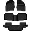 imageLASFIT Floor Mats for 2025 2026 Ford Expedition 7 Seats Standard Not Fit 8 Seats and Not Fit MaxAll Weather Protection TPE Easy Clean Floor Liners3Row4PCS Black3 Explorer 7Seat 1519  3Rows