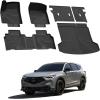 imageLASFIT Floor Mats for Toyota Grand Highlander 2026 2025 2024 Fits Without or with subwoofer Include Hybrid All Weather TPE Custom Fit Rear Trunk Mat for Grand Highlander Accessories20242025For Acura ZdxFull Sets