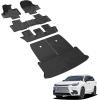 imageLASFIT Floor Mats for Toyota Grand Highlander 2026 2025 2024 Fits Without or with subwoofer Include Hybrid All Weather TPE Custom Fit Rear Trunk Mat for Grand Highlander Accessories20242026For Lexus TXFloorTrunk Mats