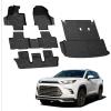 imageLASFIT Floor Mats for Toyota Grand Highlander 2026 2025 2024 Fits Without or with subwoofer Include Hybrid All Weather TPE Custom Fit Rear Trunk Mat for Grand Highlander Accessories20242026For Toyota Grand HiglanderFull Sets