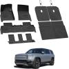 imageLASFIT Floor Mats for Toyota Grand Highlander 2026 2025 2024 Fits Without or with subwoofer Include Hybrid All Weather TPE Custom Fit Rear Trunk Mat for Grand Highlander Accessories2025For Rivian R1SFloorBackrestCargo Mats