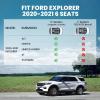 imageLASFIT Floor MatsampCargo Backrest Mat for Ford Edge 20152024Costom Fit All Weather Protection TPE Easy Clean Floor Liners Keep Your Car Trunk Clean and Tidy1pcs3 Explorer 6Seat 2021  Combo Set