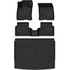 imageLASFIT Floor MatsampCargo Backrest Mat for Ford Edge 20152024Costom Fit All Weather Protection TPE Easy Clean Floor Liners Keep Your Car Trunk Clean and Tidy1pcs4 Bronco Sport 2125  Combo Set Carpet Floor