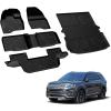 imageLASFIT Floor MatsampCargo Backrest Mat for Ford Edge 20152024Costom Fit All Weather Protection TPE Easy Clean Floor Liners Keep Your Car Trunk Clean and Tidy1pcs3 Explorer 7Seat 1519  Combo Set