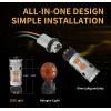 imageLASFIT PWY24W LED Bulbs Turn Signal Light PW24W Built in Resistor Canbus Error Free Extremely Bright Blinker AmberYellow Replacement Upgraded Pack of 2Amber