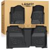 imageLASFIT Floor Mats 20192026 for Chevy SilveradoGMC Sierra 1500 20202026 2500HD 3500HD Only Double CabBench Seat Only Fit with Rear UnderSeat Storage But Not Fit 2nd Row Plastic Storage1500 2500HD 3500HD Bucket SeatCrew Cab 20142018