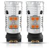 imageLASFIT PWY24W LED Bulbs Turn Signal Light PW24W Built in Resistor Canbus Error Free Extremely Bright Blinker AmberYellow Replacement Upgraded Pack of 2Amber