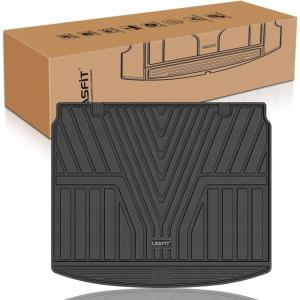 imageLASFIT Cargo Mat with Backrest Mat for Honda HRV 20232026 amp for Acura ADX 20252026 All Weather TPE Custom Fit Trunk Mat Cargo Liner with Seatback Mat Accessories Black2For Honda CRV  20232026  Cargo Liner Upper Position