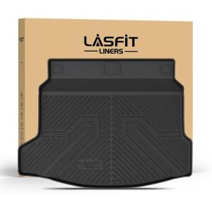 imageLASFIT Cargo Mat with Backrest Mat for Honda HRV 20232026 amp for Acura ADX 20252026 All Weather TPE Custom Fit Trunk Mat Cargo Liner with Seatback Mat Accessories Black1For Honda Civic Hatchback  20222026  Trunk Mat