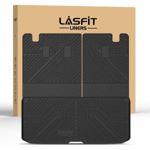 imageLASFIT Cargo Mat with Backrest Mat for Honda HRV 20232026 amp for Acura ADX 20252026 All Weather TPE Custom Fit Trunk Mat Cargo Liner with Seatback Mat Accessories Black4For Honda Pilot  20162025  Trunk Mat