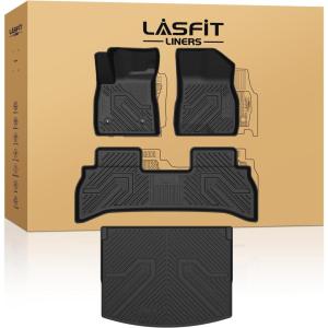 imageLASFIT Floor Mats 20192026 for Chevy SilveradoGMC Sierra 1500 20202026 2500HD 3500HD Only Double CabBench Seat Only Fit with Rear UnderSeat Storage But Not Fit 2nd Row Plastic StorageFit for Chevrolet Trailblazer FWD 20212026